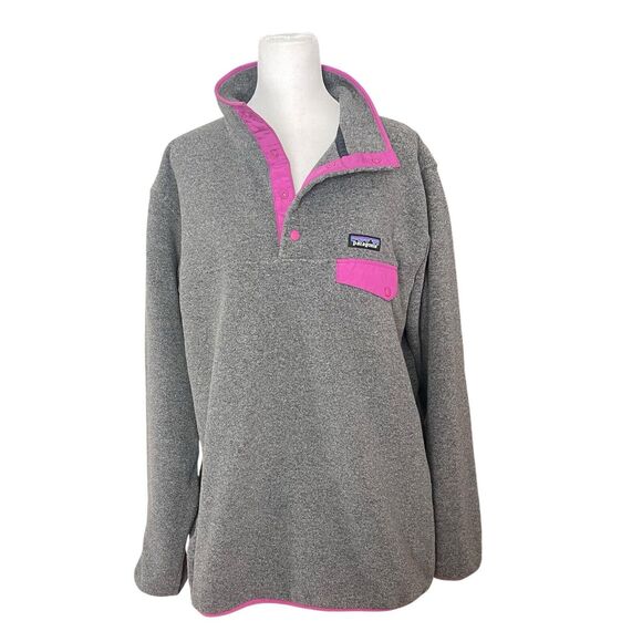 Patagonia Jackets & Blazers - Patagonia Synchilla XL Lightweight Snap T Fleece Pullover Jacket Gray